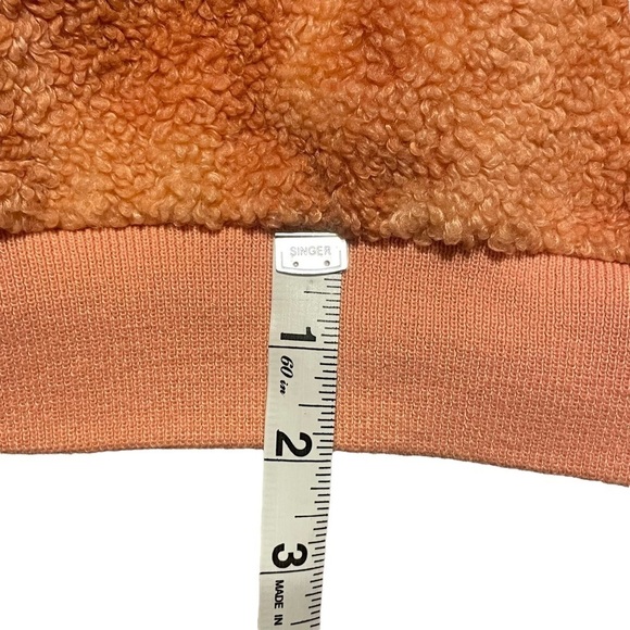 G Giuliana LounGy Clay Color Cozy Textured Sherpa Fleece Sweatshirt - Sz M - Picture 12 of 13